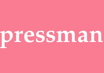 Synonym pressman