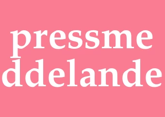 Synonym pressmeddelande