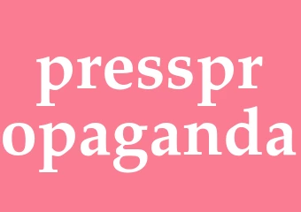 Synonym presspropaganda