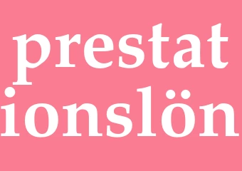 Synonym prestationslön