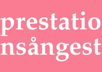 Synonym prestationsångest