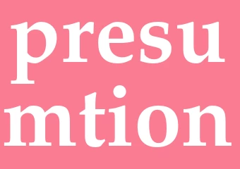 Synonym presumtion