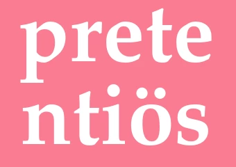 Synonym pretentiös