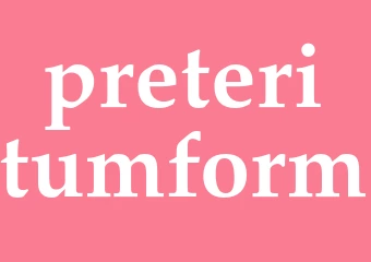 Synonym preteritumform