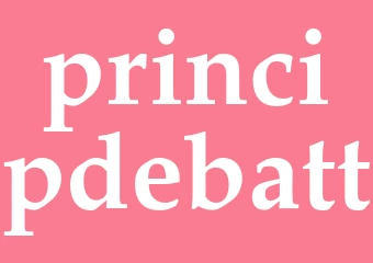Synonym principdebatt