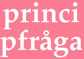 Synonym principfråga