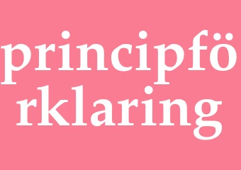 Synonym principförklaring