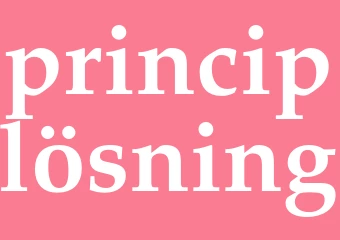 Synonym principlösning