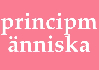 Synonym principmänniska