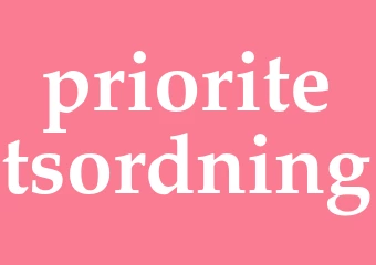 Synonym prioritetsordning