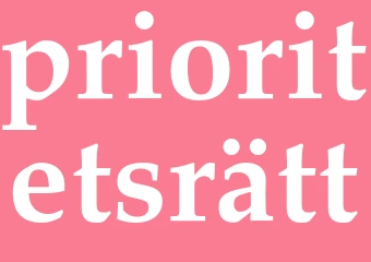 Synonym prioritetsrätt