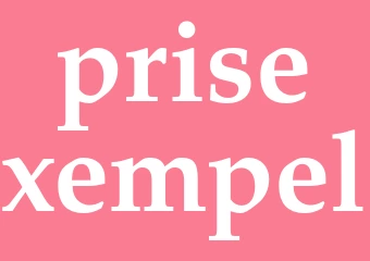 Synonym prisexempel
