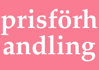Synonym prisförhandling