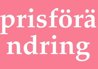 Synonym prisförändring