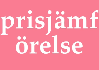 Synonym prisjämförelse