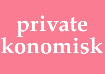 Synonym privatekonomisk