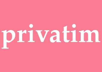 Synonym privatim