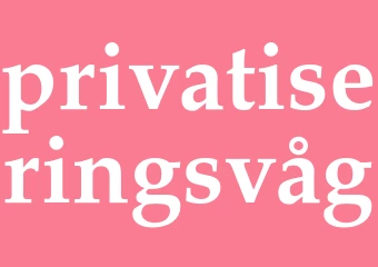 Synonym privatiseringsvåg
