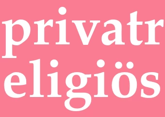 Synonym privatreligiös