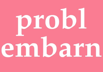 Synonym problembarn