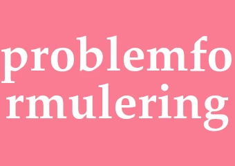 Synonym problemformulering