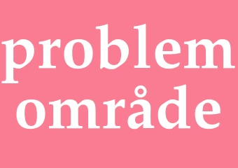 Synonym problemområde