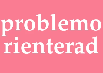 Synonym problemorienterad