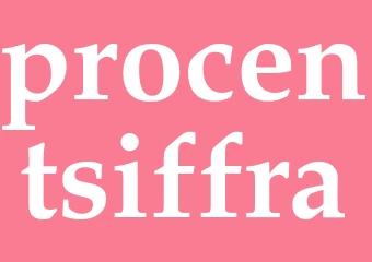 Synonym procentsiffra