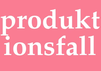 Synonym produktionsfall