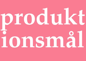 Synonym produktionsmål
