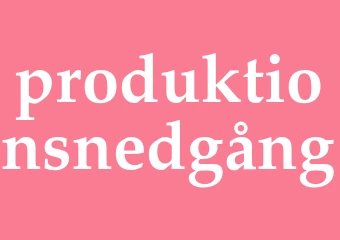 Synonym produktionsnedgång