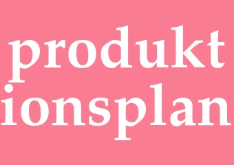 Synonym produktionsplan