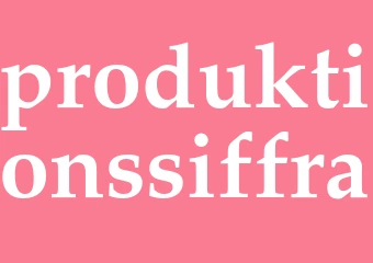 Synonym produktionssiffra