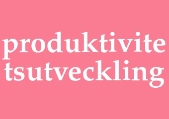 Synonym produktivitetsutveckling