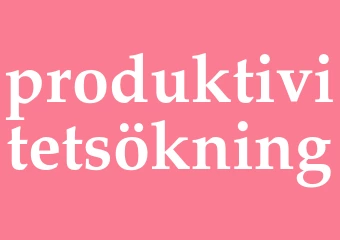 Synonym produktivitetsökning