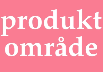 Synonym produktområde