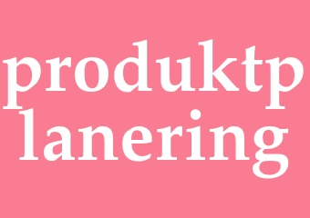 Synonym produktplanering