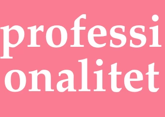 Synonym professionalitet