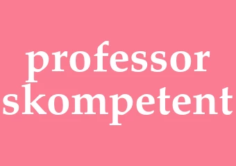 Synonym professorskompetent