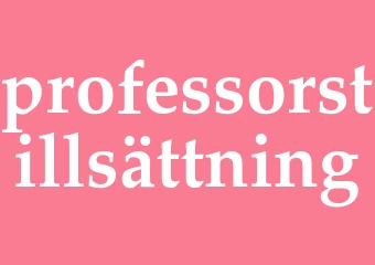 Synonym professorstillsättning