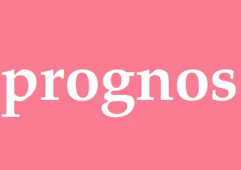 Synonym prognos