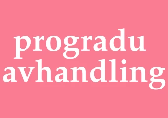 Synonym progradu-avhandling