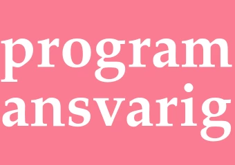 Synonym programansvarig
