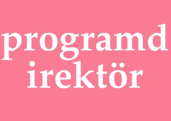 Synonym programdirektör