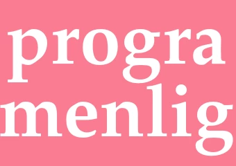 Synonym programenlig
