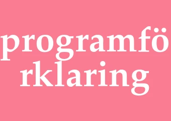 Synonym programförklaring