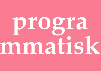 Synonym programmatisk