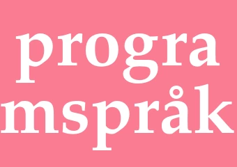 Synonym programspråk