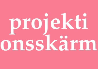 Synonym projektionsskärm