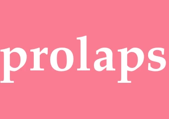 Synonym prolaps